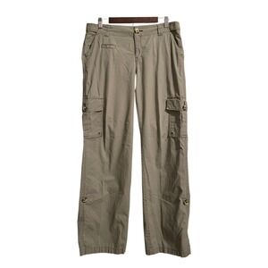 Cabi Mid-Rise Technical Roll Cuff Cargo Pants In Tan Sz 10